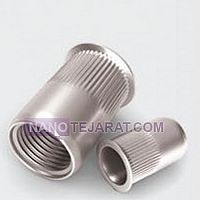 مهره پرچی گرد بدون لبه مهره پرچی گرد بدون لبه